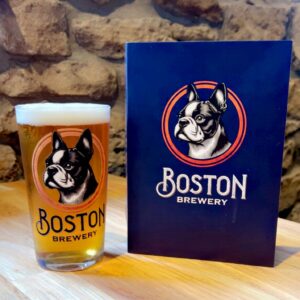 Boston Pint Glass with Logo