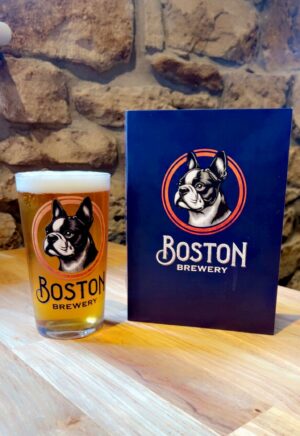 Boston Pint Glass with Logo